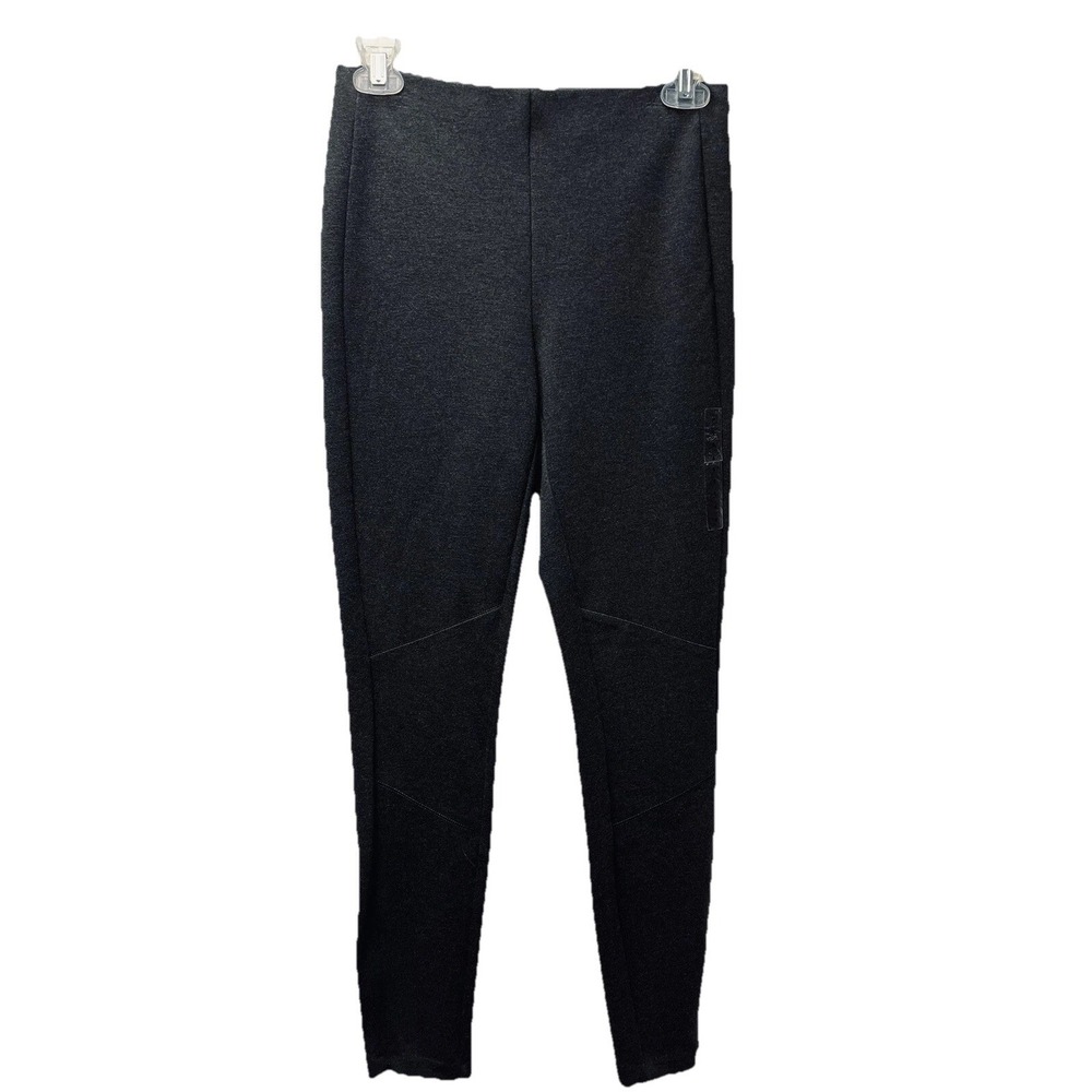 Polo Ralph Lauren 4 Gray Knit Skinny Leggings Y2K Ankle Zip Boho Athleisure NEW